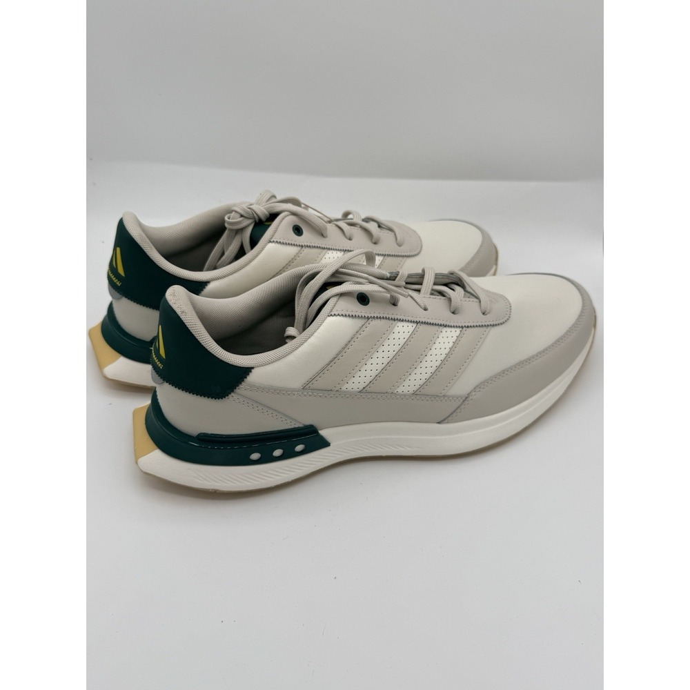 adidas S2G SL Leather 24 Golf Shoes White/Green/Beige Low Top IH8522